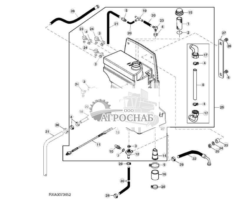 HYDRAULIC OIL RESERVOIR (POWER SHIFT TRANSMISSION) 